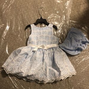 Pippa & Julie Light Blue white lace 18 month